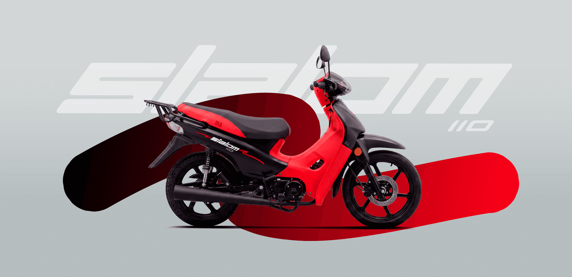 Slalom 110 Full — Negro / Rojo